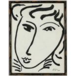 HENRI MATISSE, Masque, heliogravure, suite: The last works, printed by Draeger Freres. 33cm x