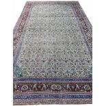 ANTIQUE TABRIZ HAJI JALLILY CARPET, 300cm x 180cm.