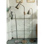 FLOOR LAMPS, a set of three, each of differing design, 180cm H at tallest. (3)