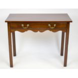 WRITING TABLE, 71cm H x 90cm x 46cm, George II mahogany with single drawer.
