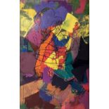 ANDREY GLADKIY, non conformist study, 'Malvina', 2019 acrylic. H 144 x W 93cm.
