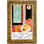 HENRI MATISSE, Travail et Josie, Nice, original lithographic poster 1948, signed in the plate,