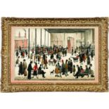 LS LOWRY, Punch and Judy lithograph 1940s, signed in the plate, suite, The School Prints,