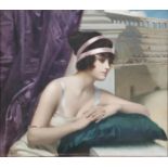 HAROLD HUME PIFFARD (1867-1939) 'Delilah', oil on canvas, 62cm 75cm, signed, framed.