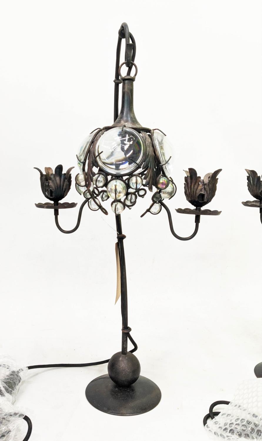 ATTRIBUTED TO MARK BRAZIER JONES SERA TABLE LAMPS, 77cm H. (2) - Image 2 of 6