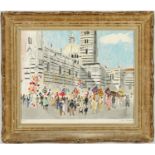 YVES BRAYER, Florence, handsigned lithograph, numbered edition 175, vintage French frame, 54.5cm x