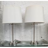 LAUREN RALPH LAUREN HOME TABLE LAMPS, a pair, with shades, 70cm H. (2)