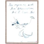 TRACEY EMIN, You inspire me with your determination and I love you, 2012 Paralympic poster, 79cm x