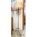 STANDARD LAMP, 164cm H, metal, triform base.