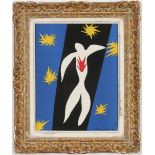 HENRI MATISSE, The Fall of Lcarus, lithograph with pochoir 1945, signed in the plate, ref Duthuit