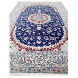 FINE PART SILK NAIN CARPET, 265cm x 175cm.