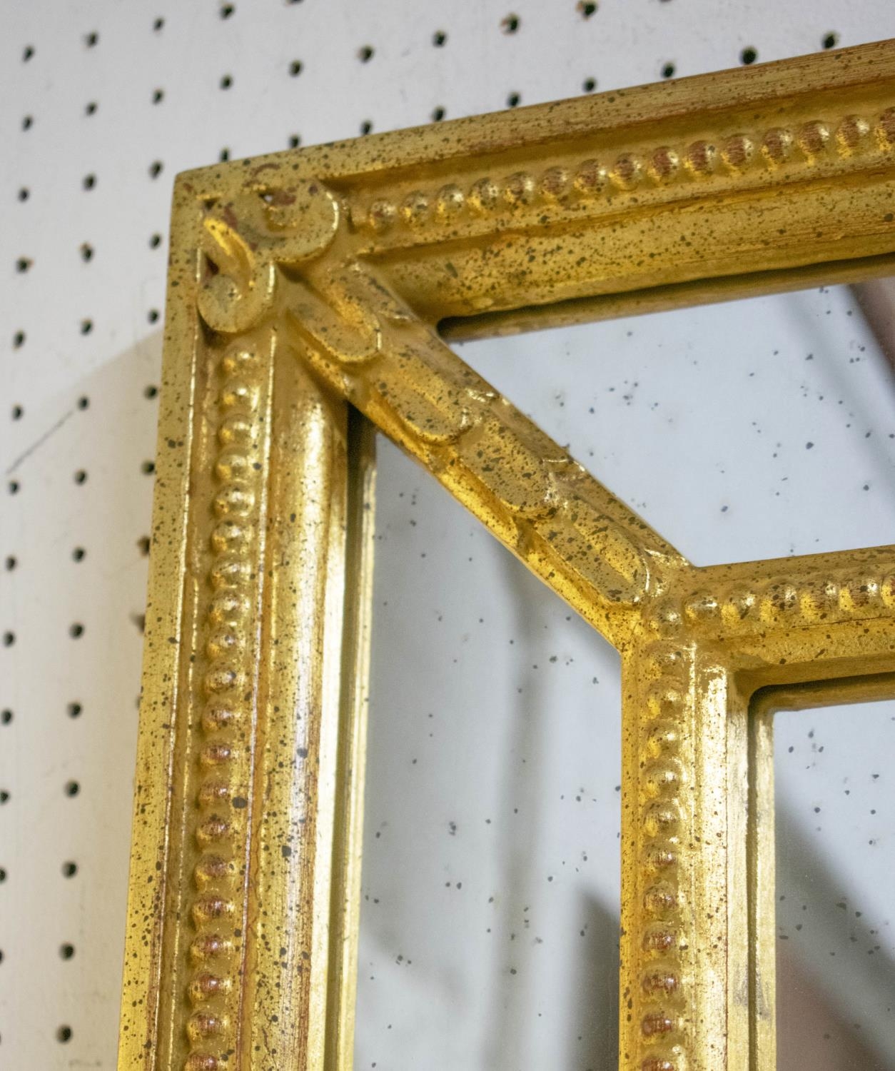 WALL MIRROR, 107cm x 86cm, gilt framed with antiqued marginal plates. - Image 2 of 3