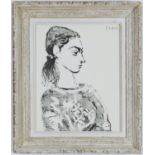 PABLO PICASSO, Francoise, lithograph, signed in the plate - 195, Suite: Cincinnati, printed by Young