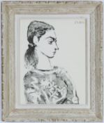 PABLO PICASSO, Francoise, lithograph, signed in the plate - 195, Suite: Cincinnati, printed by Young