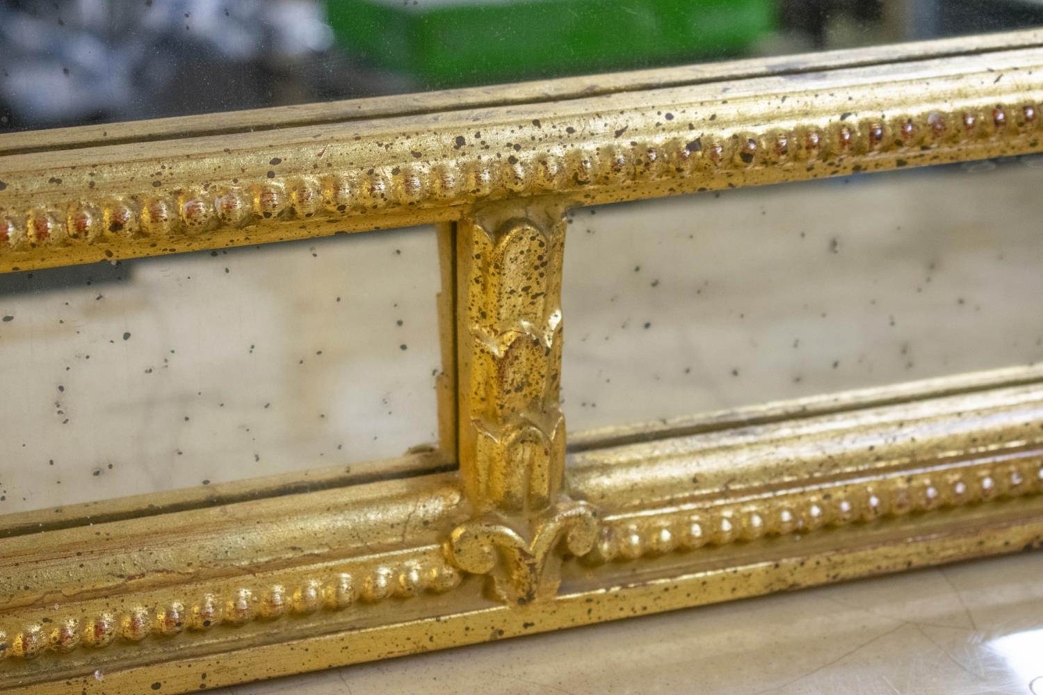 WALL MIRROR, 107cm x 86cm, gilt framed with antiqued marginal plates. - Image 3 of 3