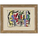 FERNAND LEGER, L’Artiste Dans Le Studio, lithograph with pochoir, signed in the plate, Edn: 1000 -