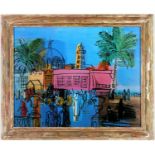 AFTER RAOUL DUFY, Nice Promenade, quadrichrome, vintage French frame, 42cm x 53.5cm.