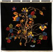 JEAN LURCAT, Fleurs, signed in the plate, silkscreen tapestry, 117cm x 121cm. (Subject to ARR -