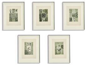 THOMAS WEGNER, 'Studies and Surface Patterns from the Plant and Animal Kingdom' lithographs 71cm x