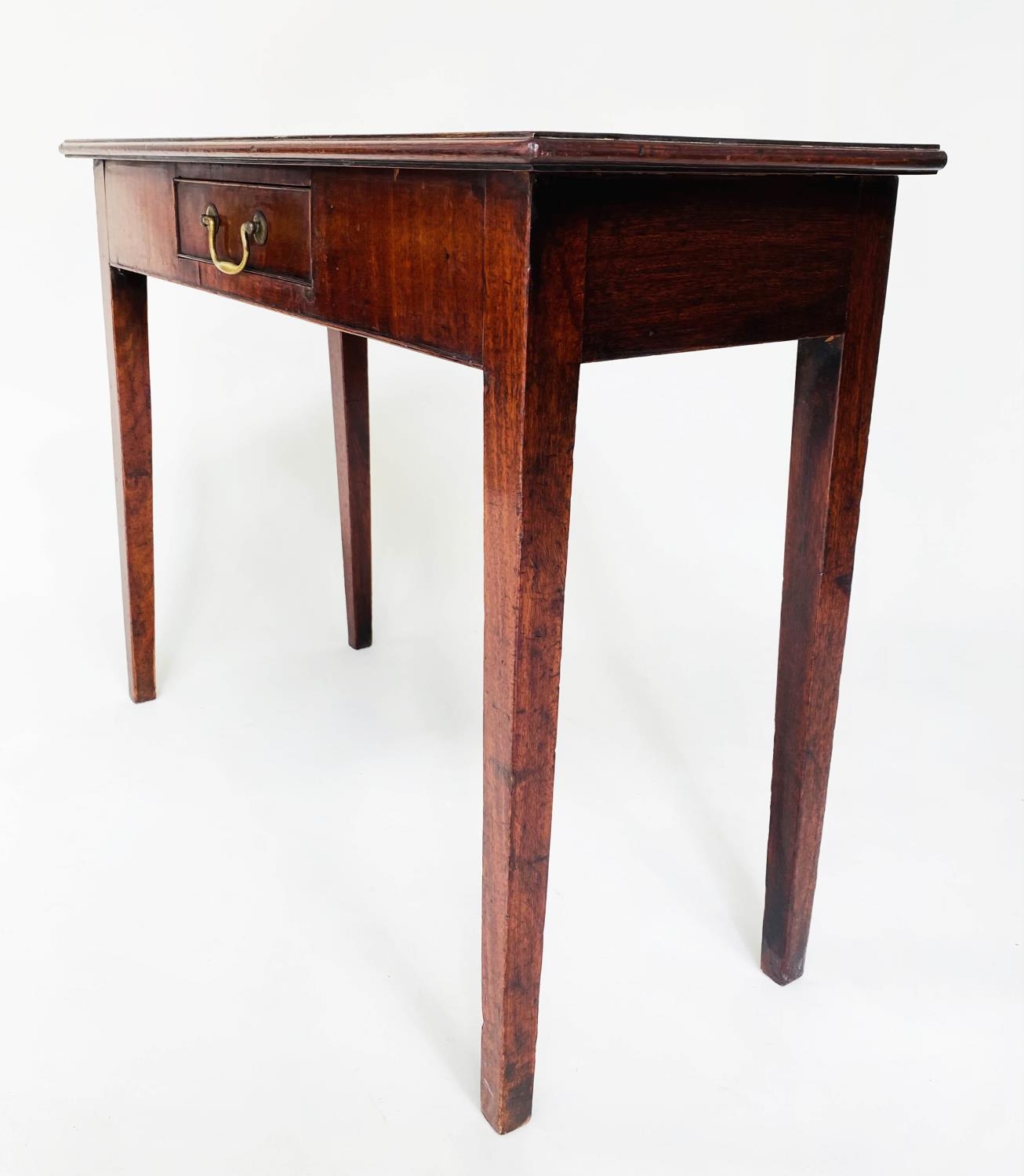 HALL TABLE, George III mahogany, rectangular with short frieze drawer, 91cm W x 36cm D x 72cm H. - Image 6 of 9