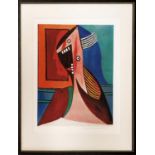 AFTER PABLO PICASSO, 'Tete De Femme avec Auteur Portrait', giclee, 58cm x 650cm, signed '