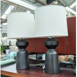 VISUAL COMFORT & CO NERO LARGE TABLE LAMPS, a pair, 80cm H. (2)