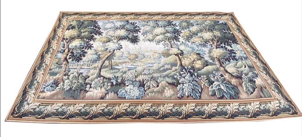 FLEMISH DESIGN TAPESTRY, 390cm x 220cm.