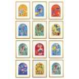 MARC CHAGALL, The Twelve Tribes, a set of twelve lithographs 1962, individually framed, printed by