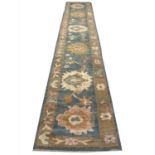 FINE PERSIAN SULTANABAD RUNNER, 430cm x 82cm.