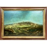 ATTRIBUTED TO JAMES HOPE (1818-1892), Jerusalem' oil on canvas, 63cm x 97cm, framed.