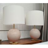 VISUAL COMFORT & CO ELSIE TABLE LAMPS, a pair, by Kate Spade New York, with shades, 68cm H. (2)