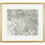 ANTHONY GROSS, A L'Ombre d'un noyer etching 1969, handsigned and numbered on velin, edition 75, 30cm