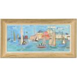 RAOUL DUFY, Les Regates lithograph, signed in the plate, 1969 edition 1000, printed by Mourlot, 27cm