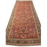 ANTIQUE CAUCASIAN KELLEH CARPET, 390cm x 156cm.