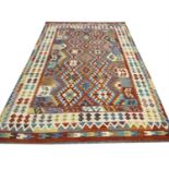 FINE CONTEMPORARY ANATOLIAN DESIGN KILIM, 290cm x 197cm.