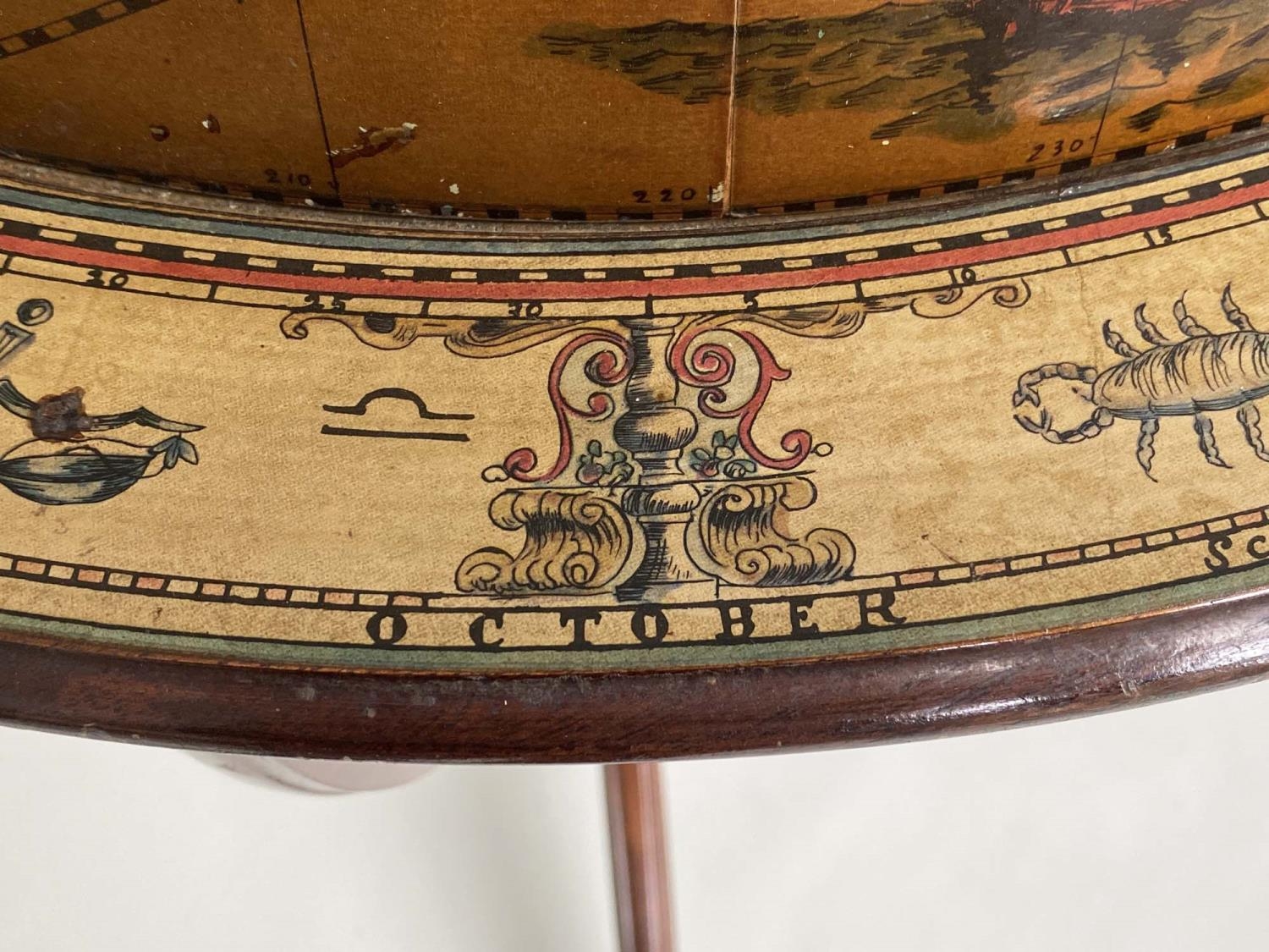 GLOBE COCKTAIL CABINET, usually large in the form of an antique terrestrial globe with tripod - Image 6 of 10