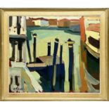 ROBERTO FERRUZZI (Italian 1927-2010), 'Venice Canal', oil on canvas, 54cm x 61cm, framed.