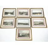 TINTED LITHOGRAPHS OF THE CRIMEAN WAR, a set of seven, uniformly mounted and framed taken from '