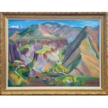 GRIGORI AZIZYAN (1923-2008, Armenian), 'Spring in the Mountains' 1978, oil on canvas, 72.5cm x