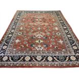 ANTIQUE MAHAL CARPET, 365cm x 282cm.