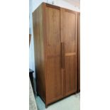 WARDROBE, contemporary design, 90cm W x 62cm D x 212cm H, two door, enclosing hanging spike and