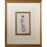 19TH CENTURY SCHOOL, 'Nude studies', pencil, 20cm x 12cm, framed. (3)