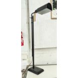 VISUAL COMFORT & CO PASK PHARMACY FLOOR LAMP, by Thomas O'Brein, 132cm H, dark bronze style.