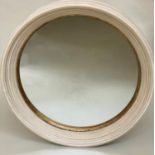 WALL MIRROR, Regency style circular with reeded frame and gilt slip, 80cm W.