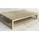 RESTORATION HARDWARE CELA LOW TABLE, 109cm x 170cm x 40cm.