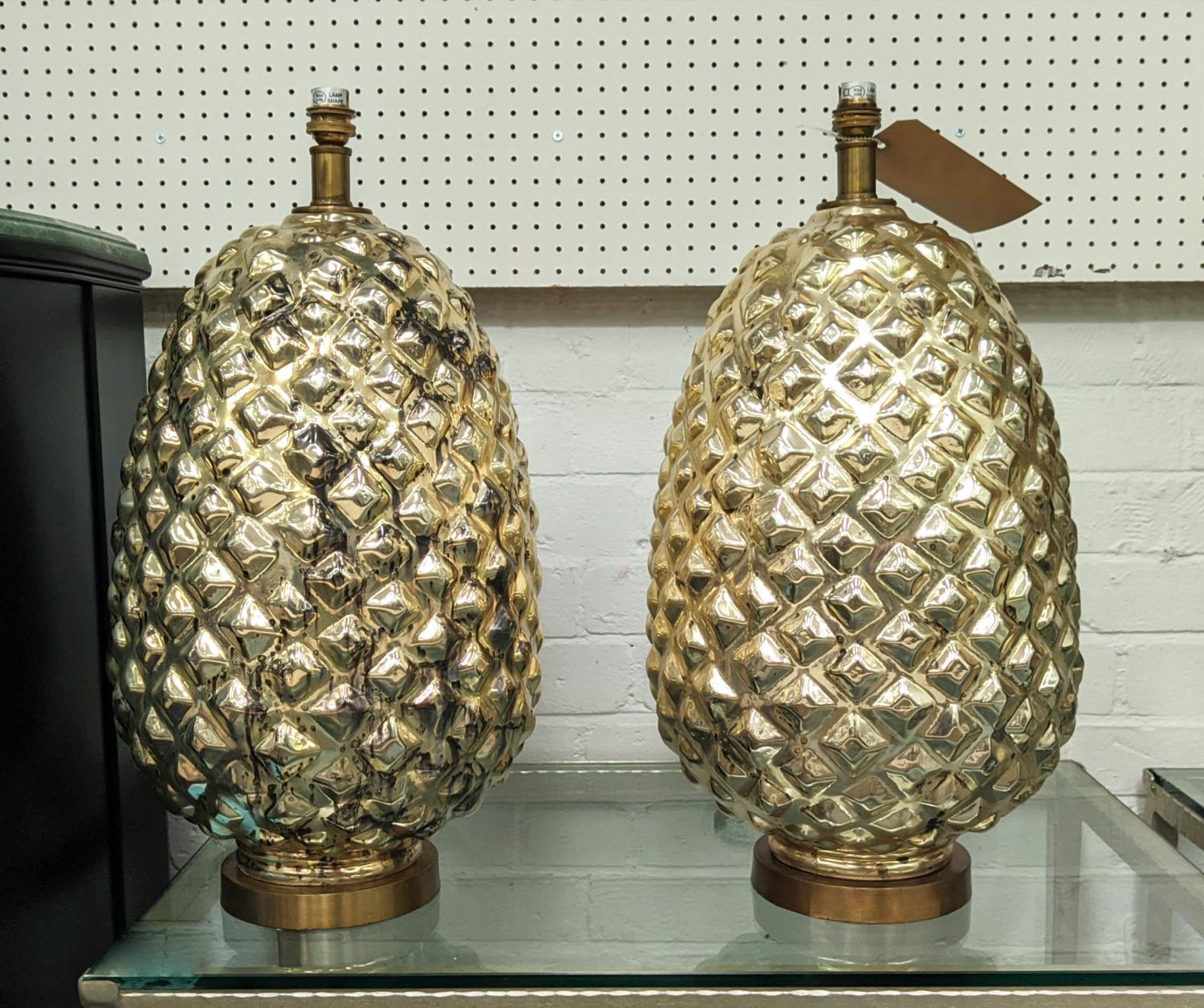 JULIAN CHICHESTER CONTESSA SIDE LAMPS, a pair, each approx 55cm H. (2)