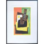 PABLO PICASSO, 'Still life with guitar', giclee, signed 'collection domaine Picasso', numbered 115/