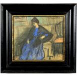PABLO PICASSO, 'Mujer con manton sentada', off set lithograph, ref: Spadem, vintage Dutch style