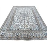 FINE PERSIAN ISPHAHAN DESIGN CARPET, 298cm x 190cm.