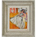 HENRI MATISSE, Jenune femme a la pelisse, offset lithograph, signed in the plate, vintage French